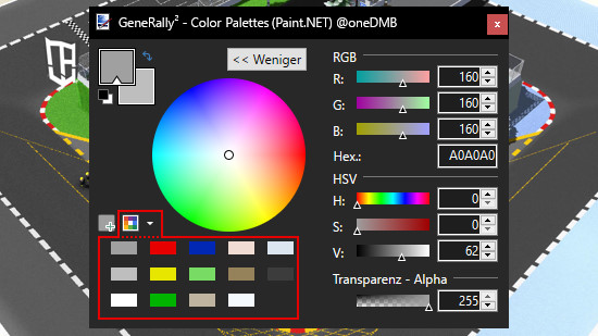 Paint.NET Color palettes for GeneRally² free download!