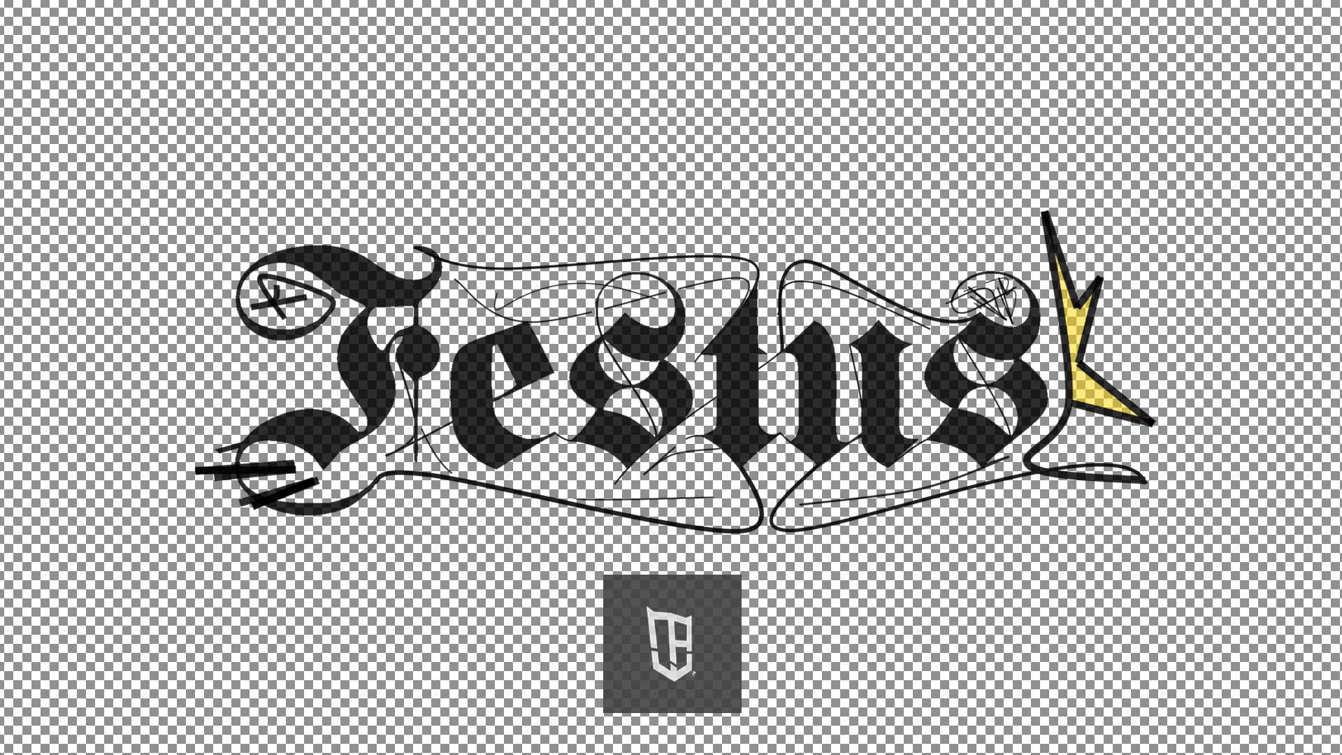 Digital gezeichneter Schriftzug in kunstvoller Frakturen-Schrift - Festus
